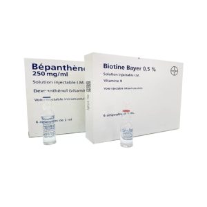 آمپول بیوتین و بپانتن بایر آلمان(2 پک 6 عددی)