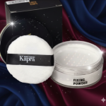 پودر فیکس کننده آرایش کاپرا مدل FIXING POWDER شماره F03 بدون رنگ وزن 20 گرم