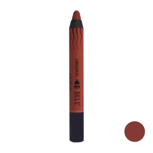رژلب مدادی ضدآب اورجینال بل BELL شماره 01