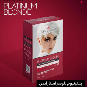 کرم دکلره استارلیدی مدل پلاتینیوم بلوندر حجم 120 میلی‌ لیتر رنگ سفید به همراه فعال کننده استارلیدی مدل 01 حجم 150 میلی لیتر