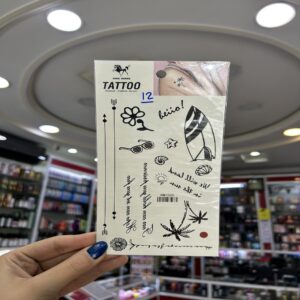برچسب تتو کد 12